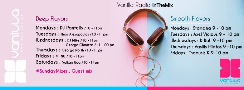 new season on vanilla radio with program - web