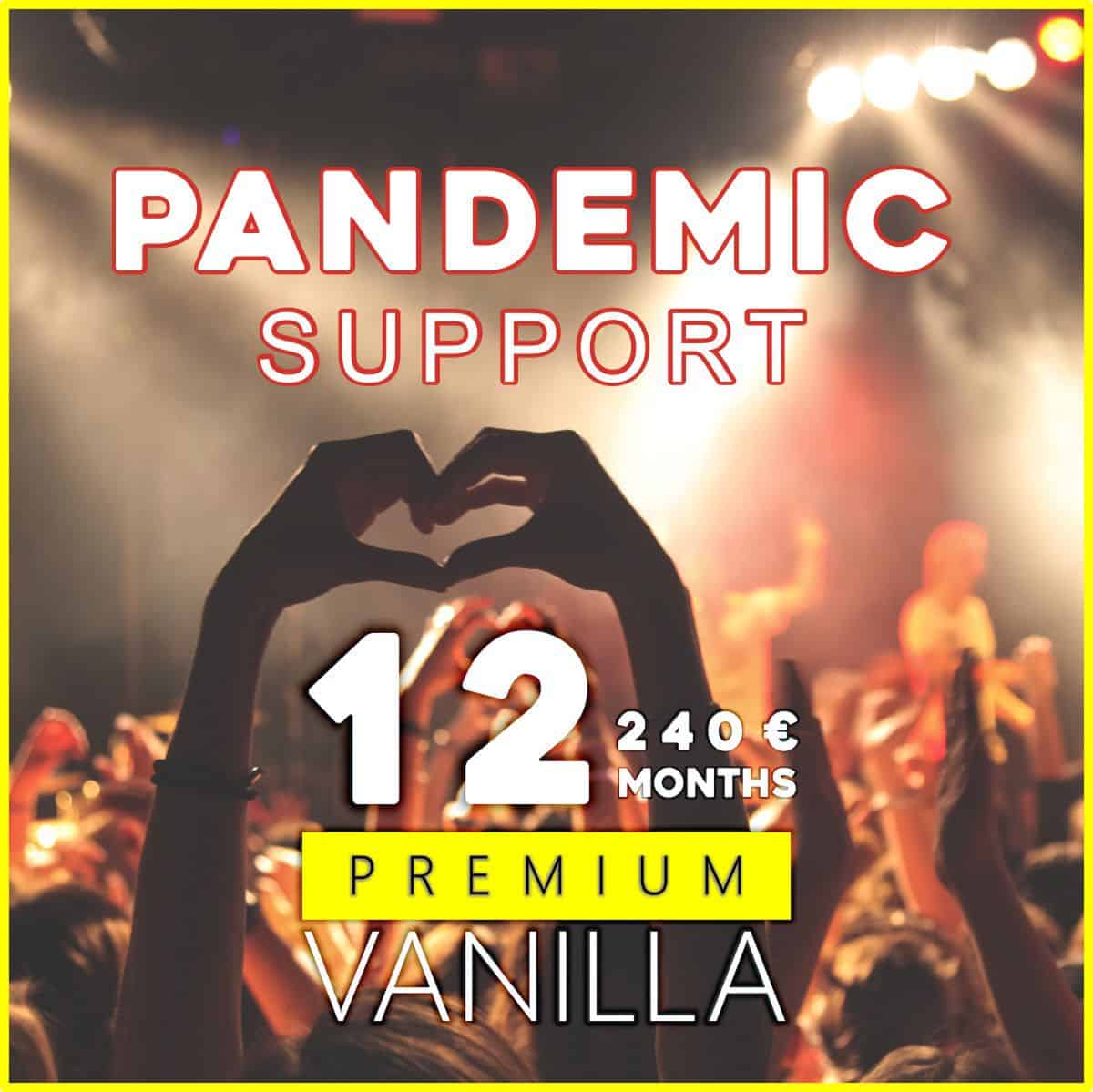 pandemic support - vanilla radio premium